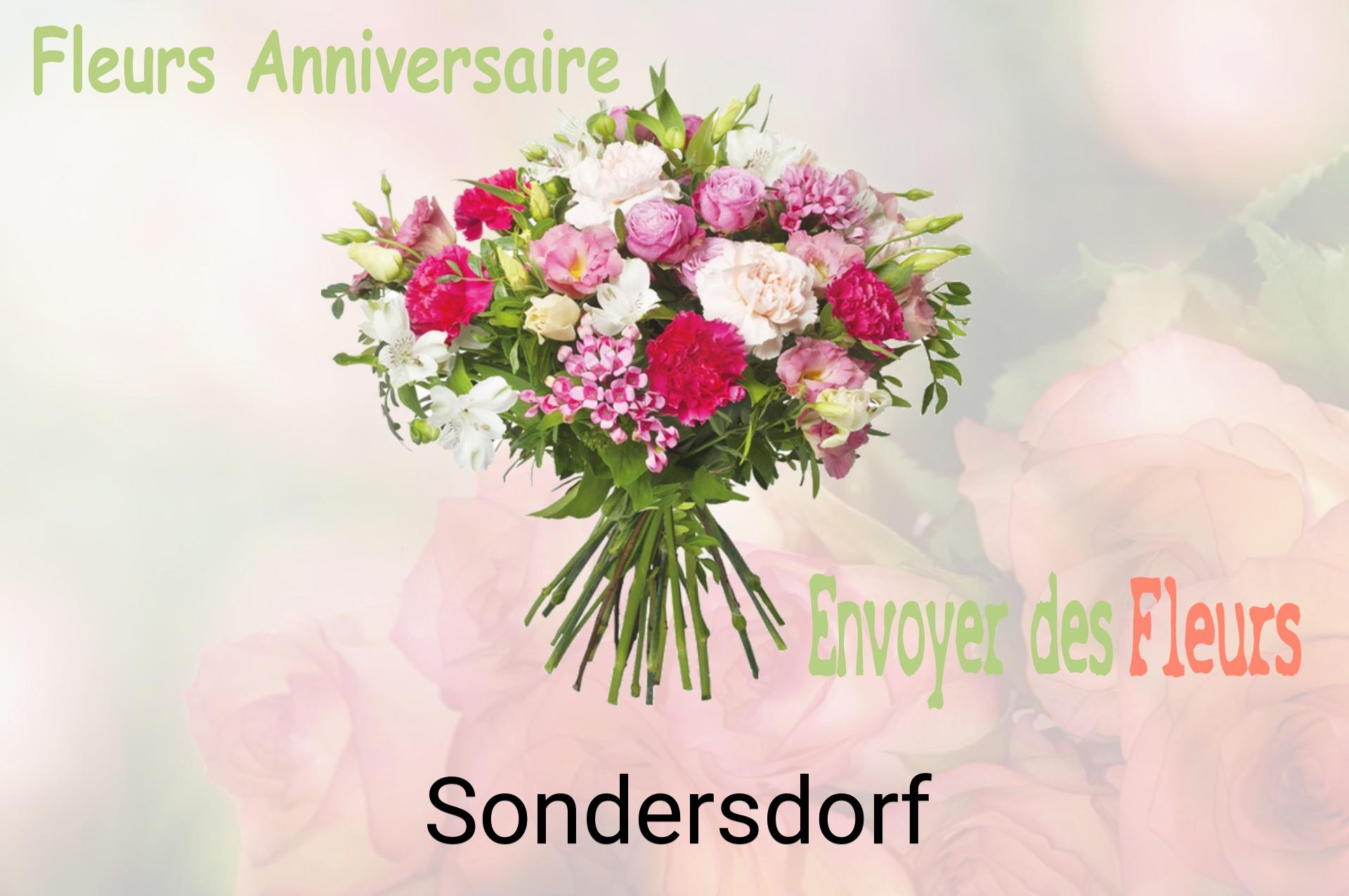Bouquet de fleurs d’anniversaire livré à Sondersdorf