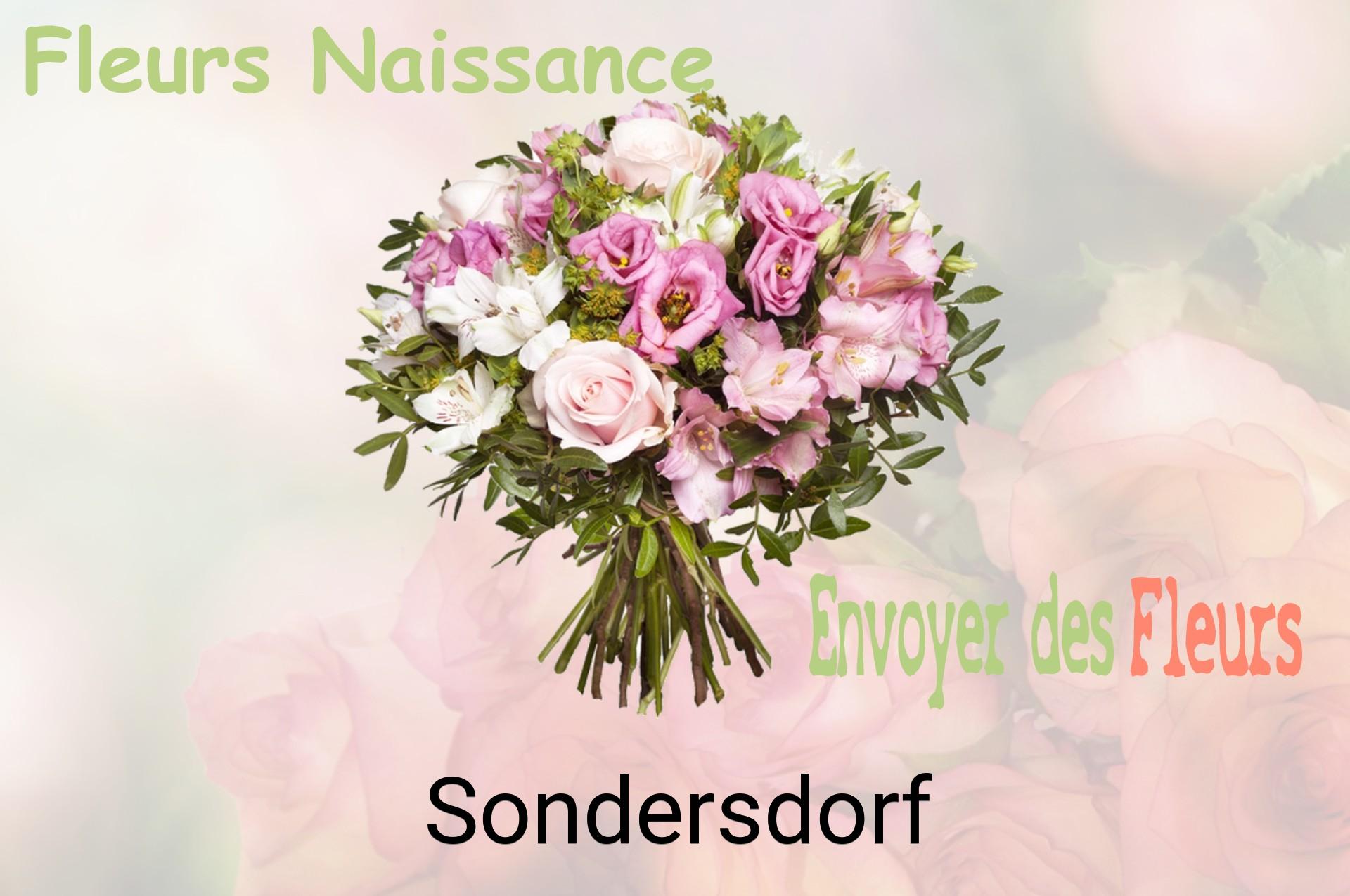Bouquet de fleurs de naissance livré à Sondersdorf